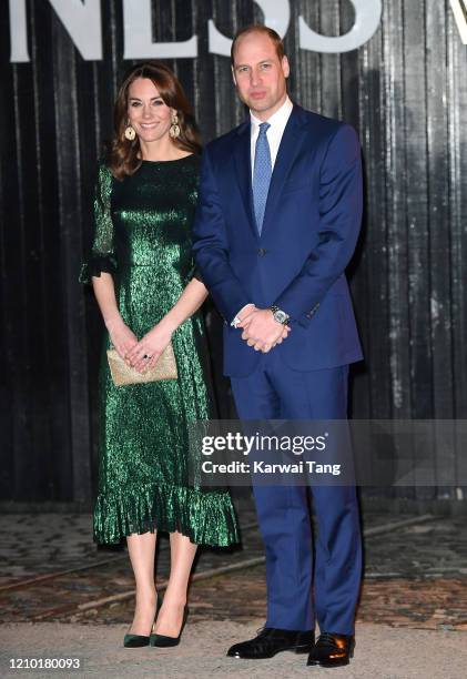 Catherine, Duchess of Cambridge and Prince William, Duke of Cambridge visit the Guinness Storehouse on March 03, 2020 in Dublin, Ireland.