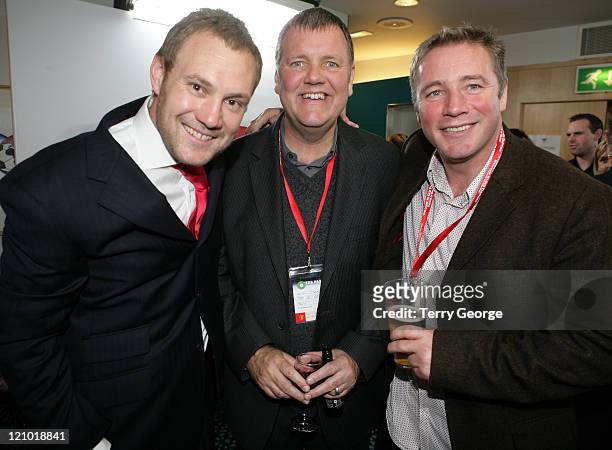 David Gray, guest and Ally McCoist during Soccer Aid - UNICEF & ITV1 Football Match - After Show Party in Manchester, United Kingdom.