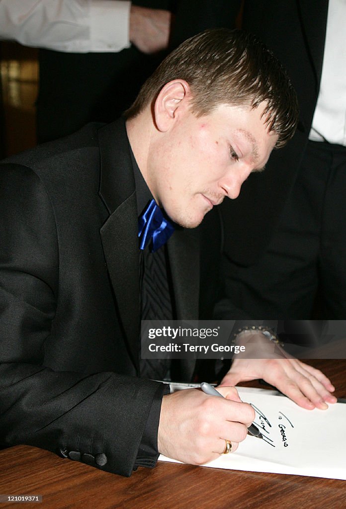 Ricky Hatton at the Queens Hotel  - March 20, 2006