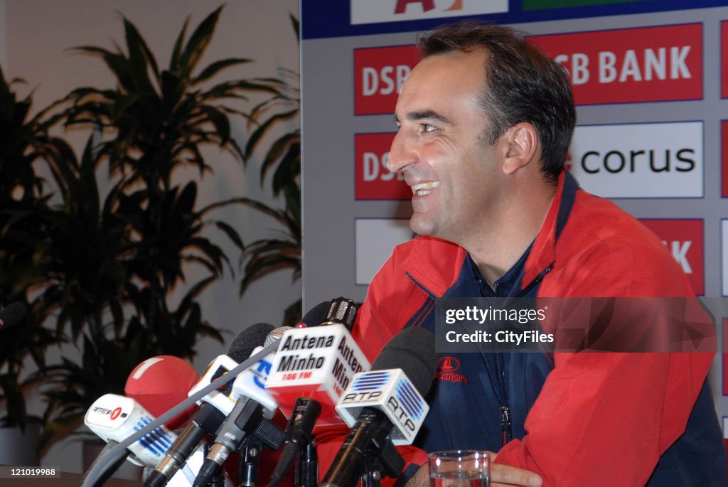 UEFA Cup - SC Braga Training Session and Press Conference - October 18, 2006