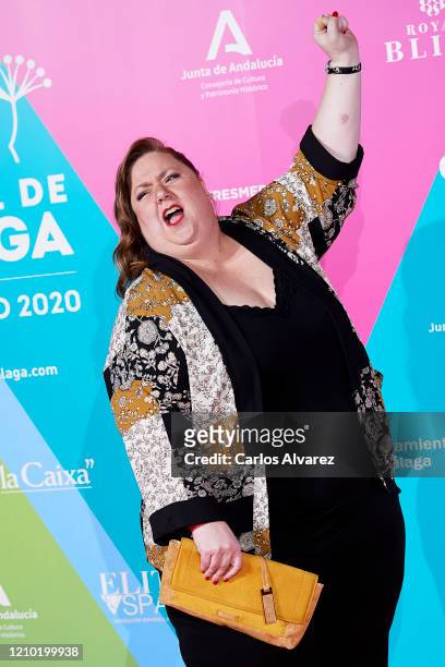 Actress Itziar Castro attends 23rd Malaga Film Festival cocktail party at Circulo de Bellas Artes on March 03, 2020 in Madrid, Spain.