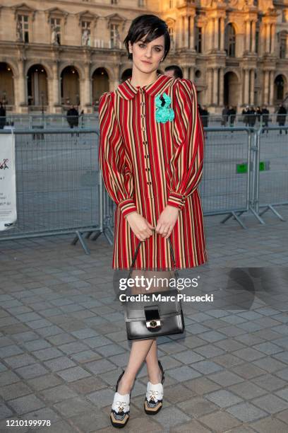 PARIS, FRANCE - MARCH 05: Emma Chamberlain attends the Louis Vuitton show  as part of the Paris …
