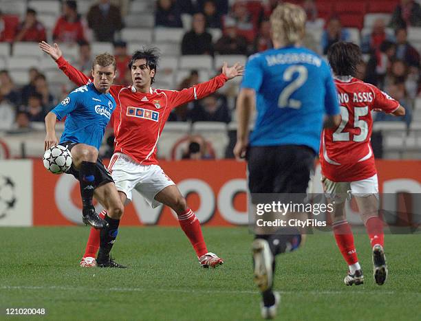 Ricardo Rocha of Benfica during the UEFA Champions Leage, Group F SL Benfica vs FC Copenhagen at Luz Stadium in Lisbon, Portugal on November 21, 2006