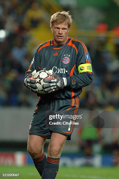 Oliver Kahn during a UEFA Champions League match between Bayern Munich and Sporting Lisbon at Jose Alvalade Stadium in Lisbon, Portugal on October...