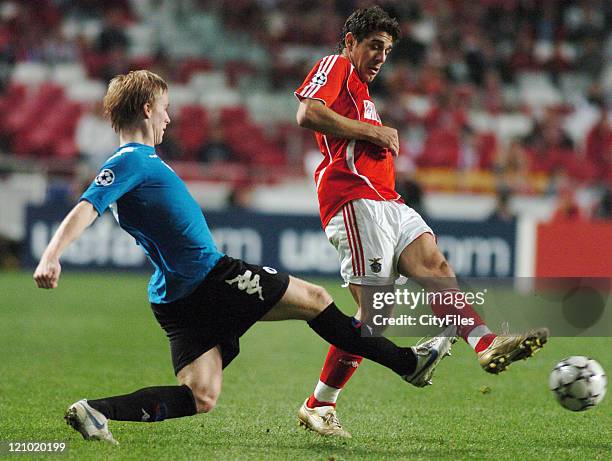 Katsouranis of Benfica during the UEFA Champions Leage, Group F SL Benfica vs FC Copenhagen at Luz Stadium in Lisbon, Portugal on November 21, 2006