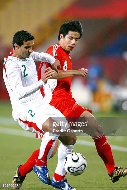 China's Hao Junmin during the match between China and Iran at the 15th Asian Games in Doha, Qatar on December 9, 2006. China lost to Iran 8-7 in a...