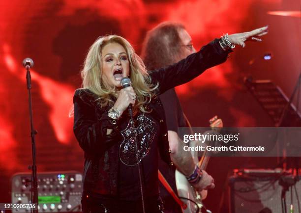 Bonnie Tyler performs on stage during Music For The Marsden 2020 at The O2 Arena on March 03, 2020 in London, England.