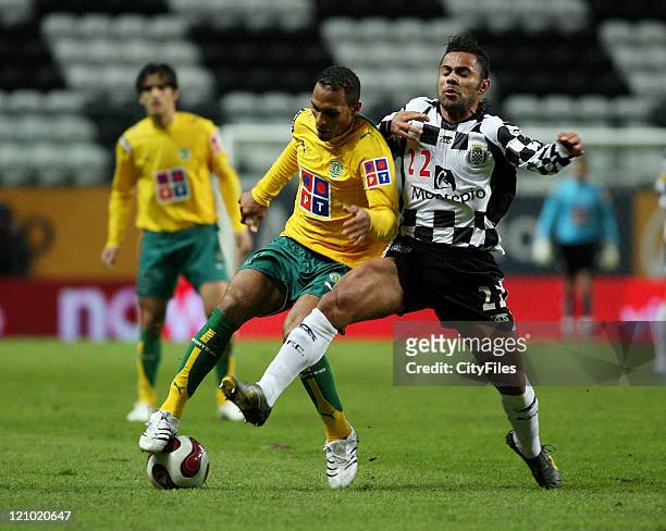 Lucas and Liedson during a Portuguese Bwin League 16th round match between Boavista and Sporting in Porto, Portugal on January 28, 2007.