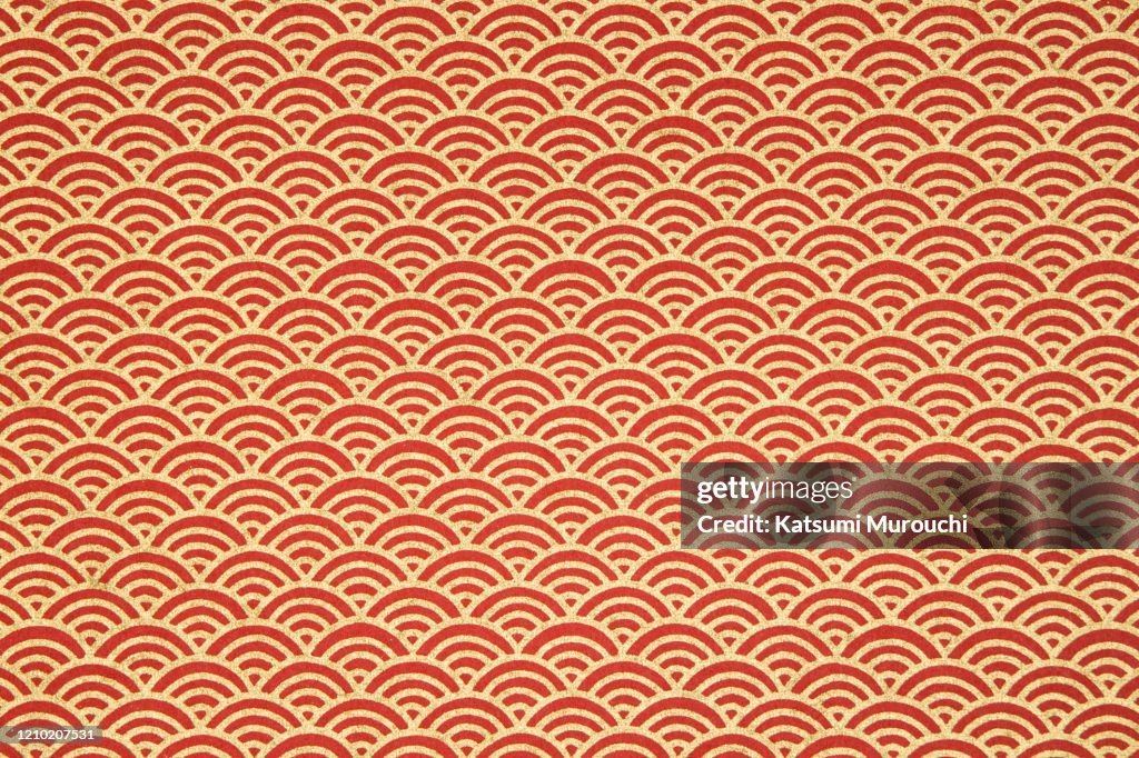 Wave pattern washi paper background