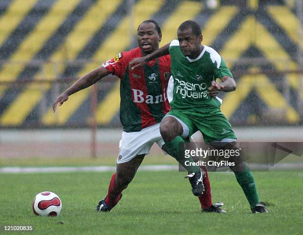 Mbesuma and Orestes during a Portuguese Premier League match between Maritimo and Naval in Funchal, Portugal on April 7, 2007.