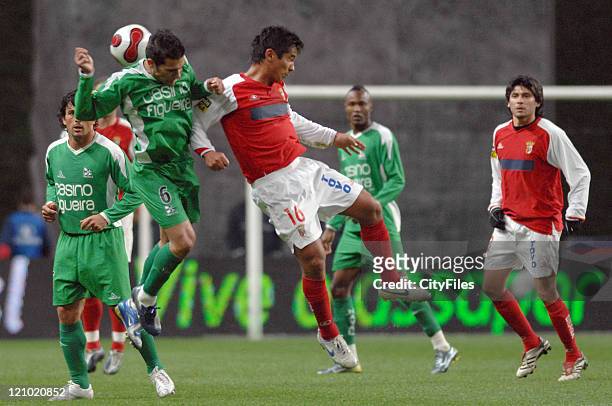 Andrade and China during the Portuguese Premier League match between SC Braga and Naval on March 20, 2007