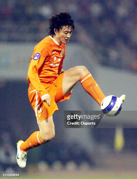Luneng's Wang Chao during a Group G AFC Champions League match between Shandong Luneng and Seongnam Ilhwa in Jinan, China on March 21, 2007. Shandong...