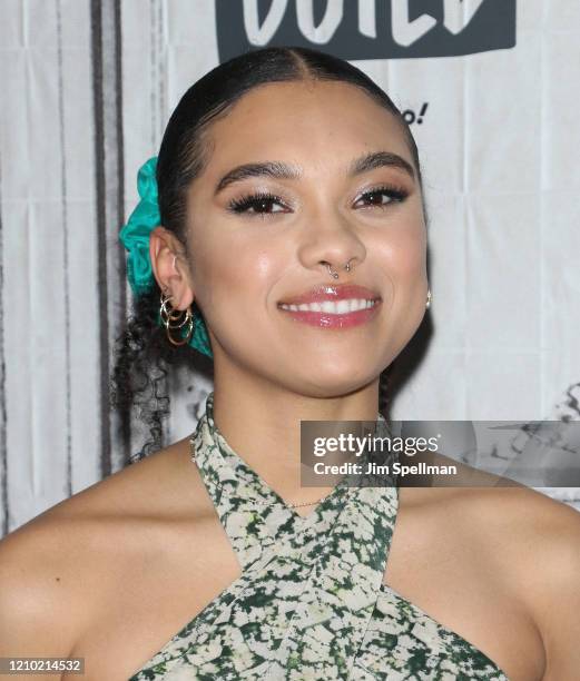 Actor Sofia Bryant attends the Build Series to discuss "I Am Not Okay with This" at Build Studio on March 03, 2020 in New York City.