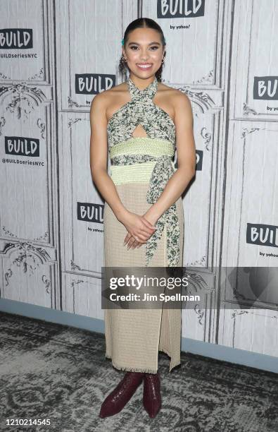 Actor Sofia Bryant attends the Build Series to discuss "I Am Not Okay with This" at Build Studio on March 03, 2020 in New York City.