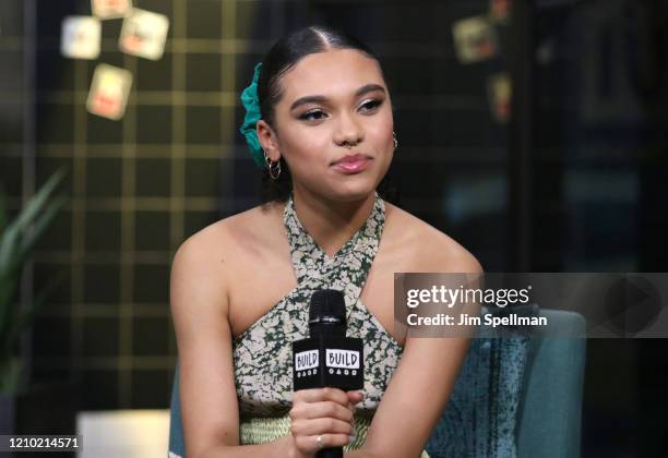 Actor Sofia Bryant attends the Build Series to discuss "I Am Not Okay with This" at Build Studio on March 03, 2020 in New York City.