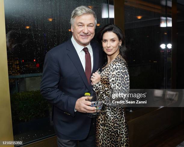 Hilaria Baldwin and Alec Baldwin attend Guild Hall Academy Of The Arts Achievement Awards 2020 at the Rainbow Room on March 03, 2020 in New York City.