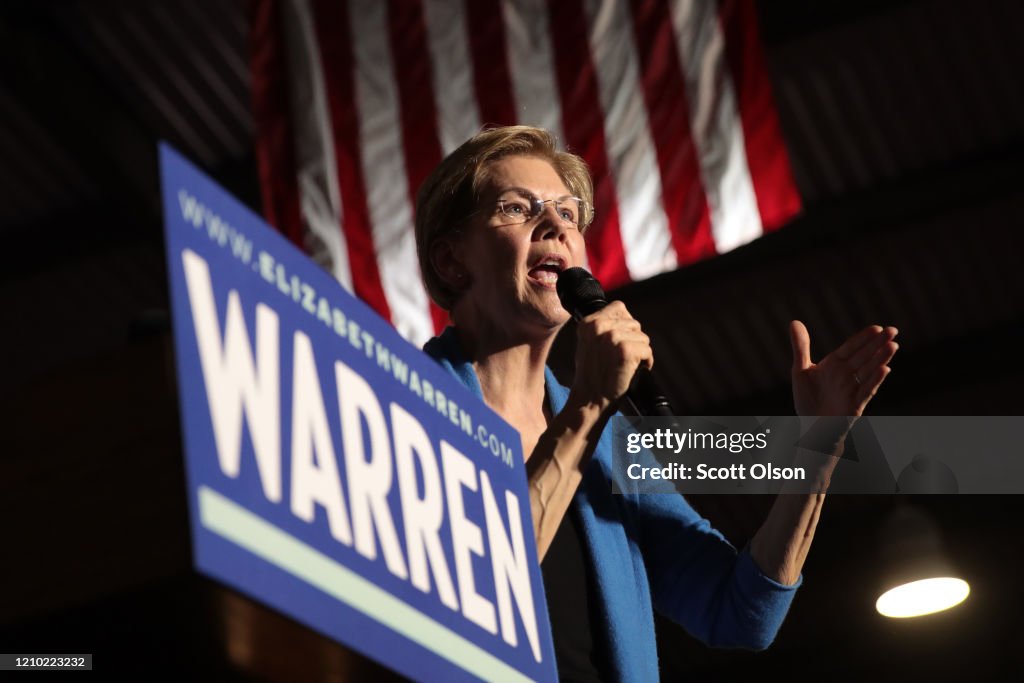 Democratic Presidential Candidate Elizabeth Warren Holds Super Tuesday Night Event In Detroit