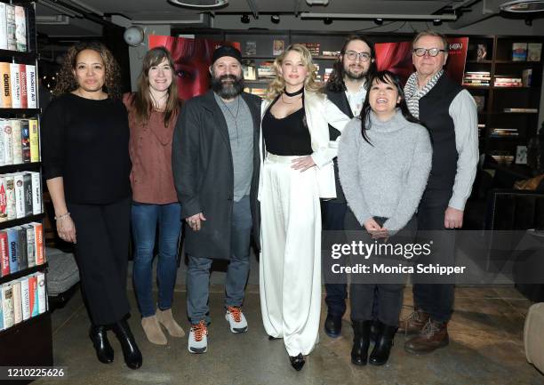 Luna Lauren Velez, Mollye Asher, Laith Nakli, Haley Bennett, Carlo Mirabella-Davis, Mynette Louie, and David Rasche attend the "Swallow" New York...