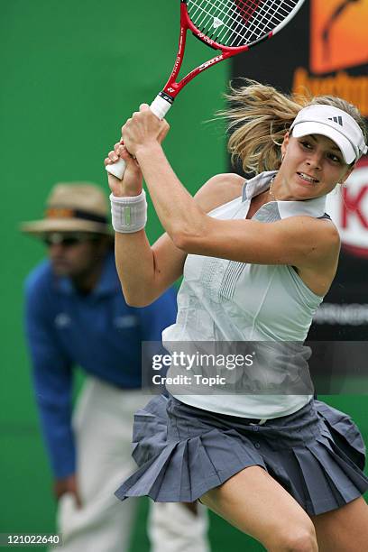 Russia's Maria Kirilenko during her second round win against Ukraine's Julia Vakulenko at the 2007 Australian Open at Melbourne Park in Melbourne,...