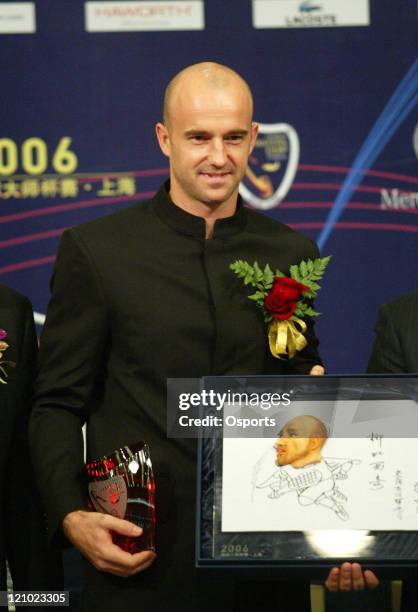 Ivan Ljubicic during a press conference prior to the 2006 Masters Tennis Cup Shanghai in Shanghai, China on November 11, 2006