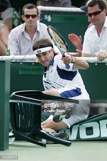 Tommy Robredo during the 2007 Heineken Open Day 4 on January 11, 2007 at the ASB Tennis Center in Auckland, New Zealand.