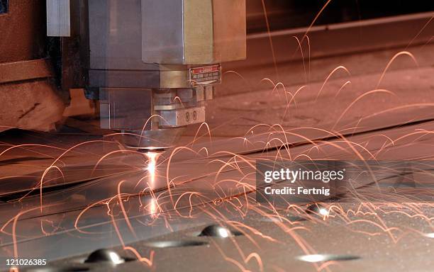 metal cutting tool - laser cutting stock pictures, royalty-free photos & images