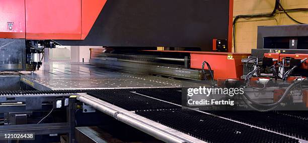 industrial laser metal-cutting tool - laser cutting stock pictures, royalty-free photos & images