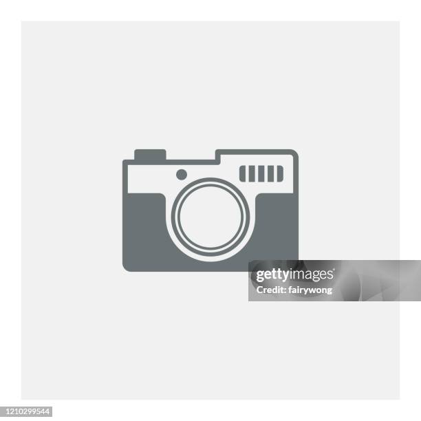 vector camera with heart symbol - camera shutter frame stock illustrations