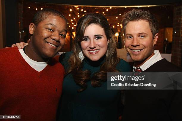 Kyle Massey, KayCee Stroh and Kaj-Erik Eriksen attend the M & OC Tanner Party on January 16, 2009 in Park City, Utah.