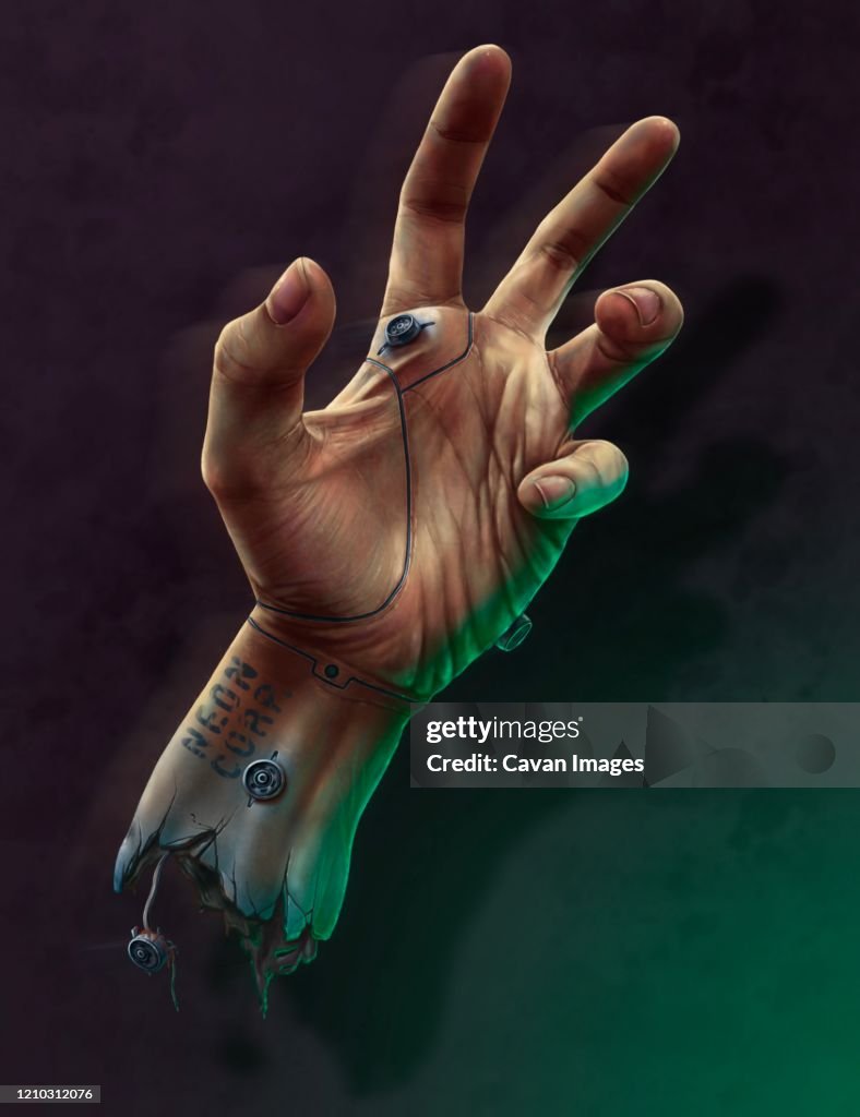Cyber Hand The Cyberhand Technology Of The Future High-Res Stock Photo - Getty Images