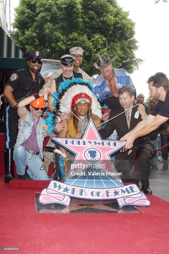 Village People Is Honored With A Star On The Hollywood Walk Of Fame