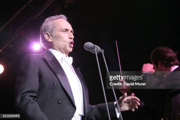 Jose Carreras during Jose Carreras Performs at The Summer Pops - July 24, 2005 at Big Top Arena in Liverpool, Great Britain.