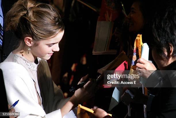 Emma Watson during "Harry Potter and the Goblet of Fire" Tokyo Premiere at Roppongi Hills Arena in Tokyo, Japan.