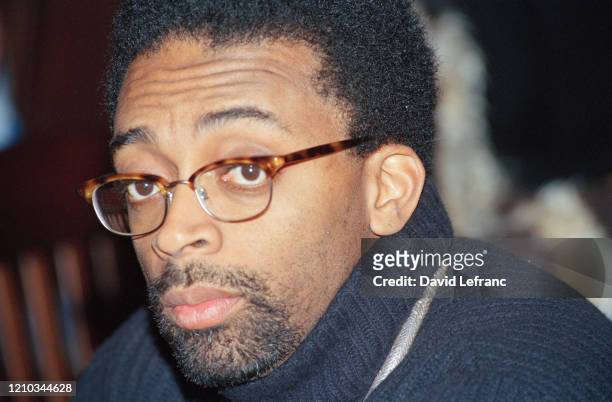 American film director Spike Lee at the ‘Get on the Bus’ benefit for the charity, War Child USA, at the Hard Rock Cafe in New York City, 11th January...