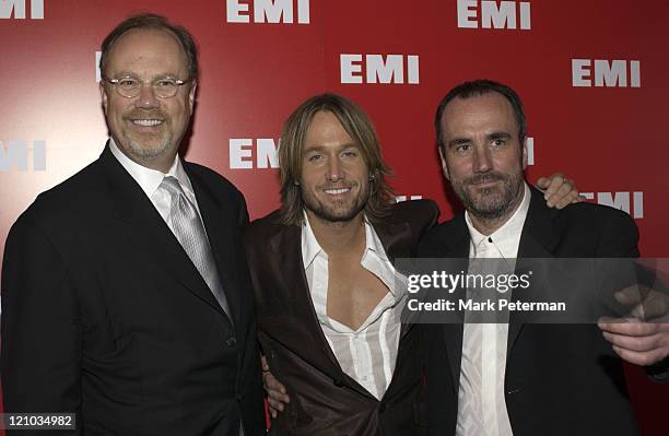 Post Grammy Party at Beverly Hills Hotel Mike Dungan, President/CEO of Capitol Nashville and new President of the CMA Board, Keith Urban and David...