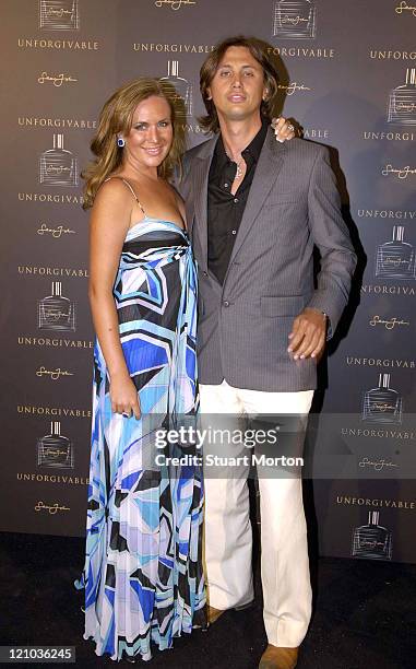 Angelina Anisimova and Jonathan Cheban during "Unforgivable" Fragrance Dinner - Arrivals at RM Elegance Yacht in St Tropez, France.