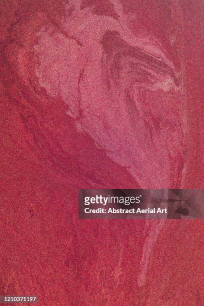 aerial shot of textures in a cranberry bog, massachusetts, united states of america - cranberry juice stock pictures, royalty-free photos & images