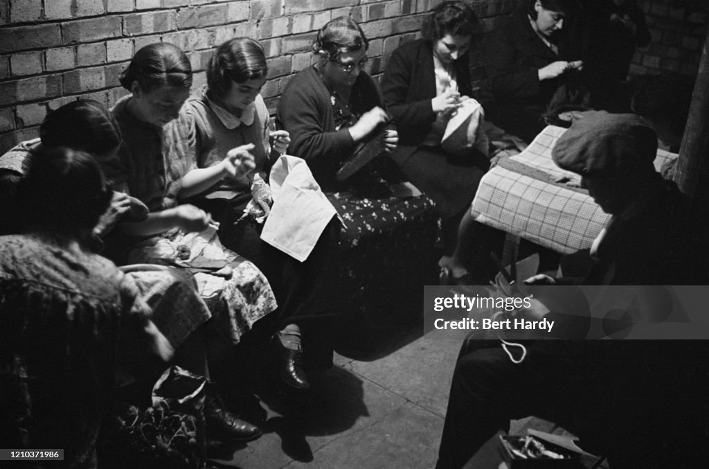 Sewing Lesson During The Blitz