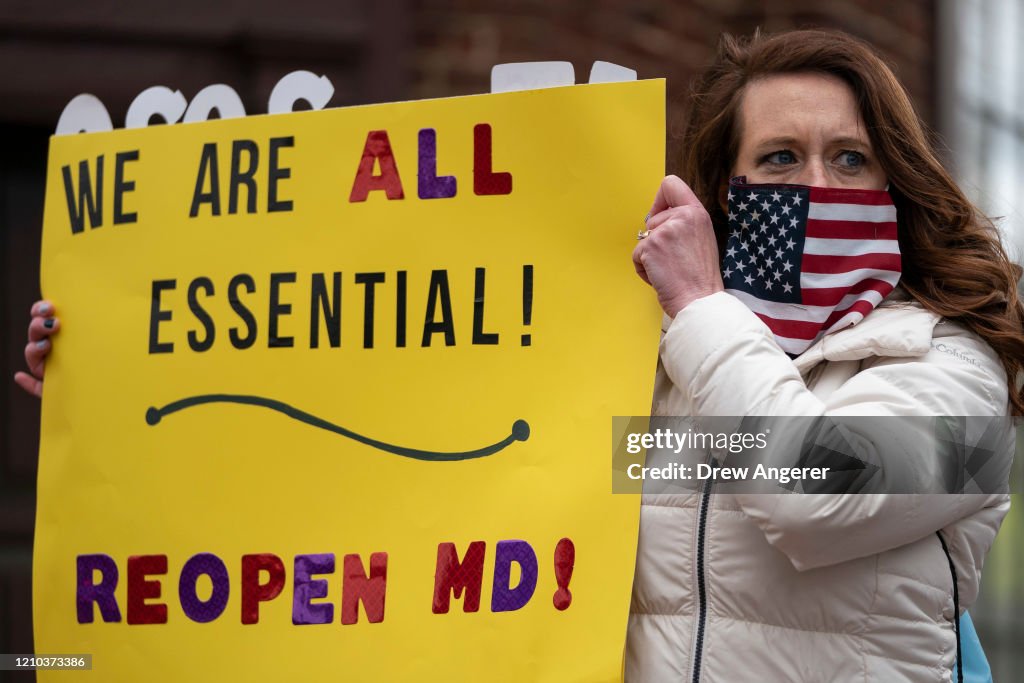 Protesters Call On Maryland Government To End Economic Shutdown
