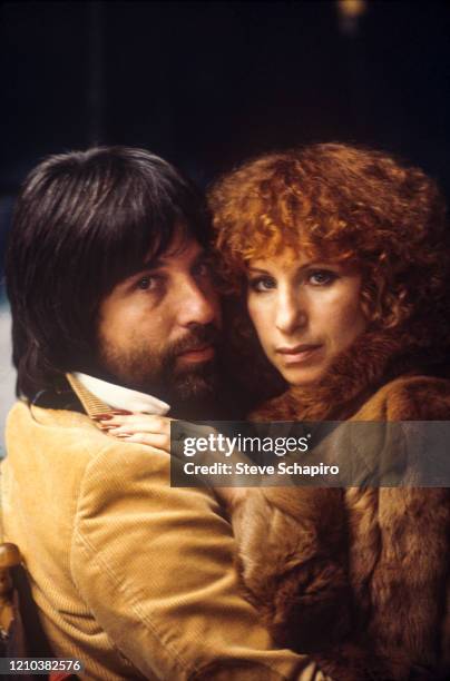 Portrait of American hairdresser Jon Peters and singer & actress Barbra Streisand, Los Angeles, California, 1979. The photo was taken as part of a...