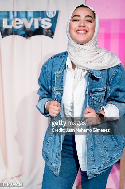 Khaoula Boumaaza attends 'I Am Perfect To Me' photocall on March 04, 2020 in Madrid, Spain.