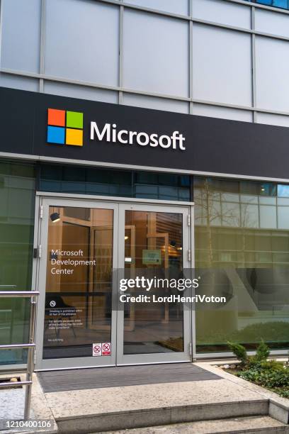 Mircosoft Computer Lab Headquarters 401 Microsoft Corporate Headquarters Fotos de stock, imagens de alta ...