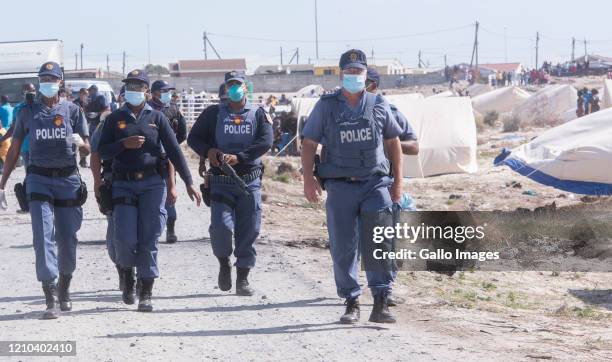 Minister of Human Settlements, Water and Sanitation Lindiwe Sisulu visits Empolweni community in Khayelitsha who were recently evicted in the area on...