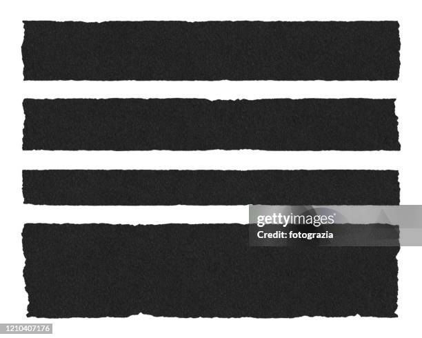 torn black paper collection - schwarzweiß bild stock-fotos und bilder