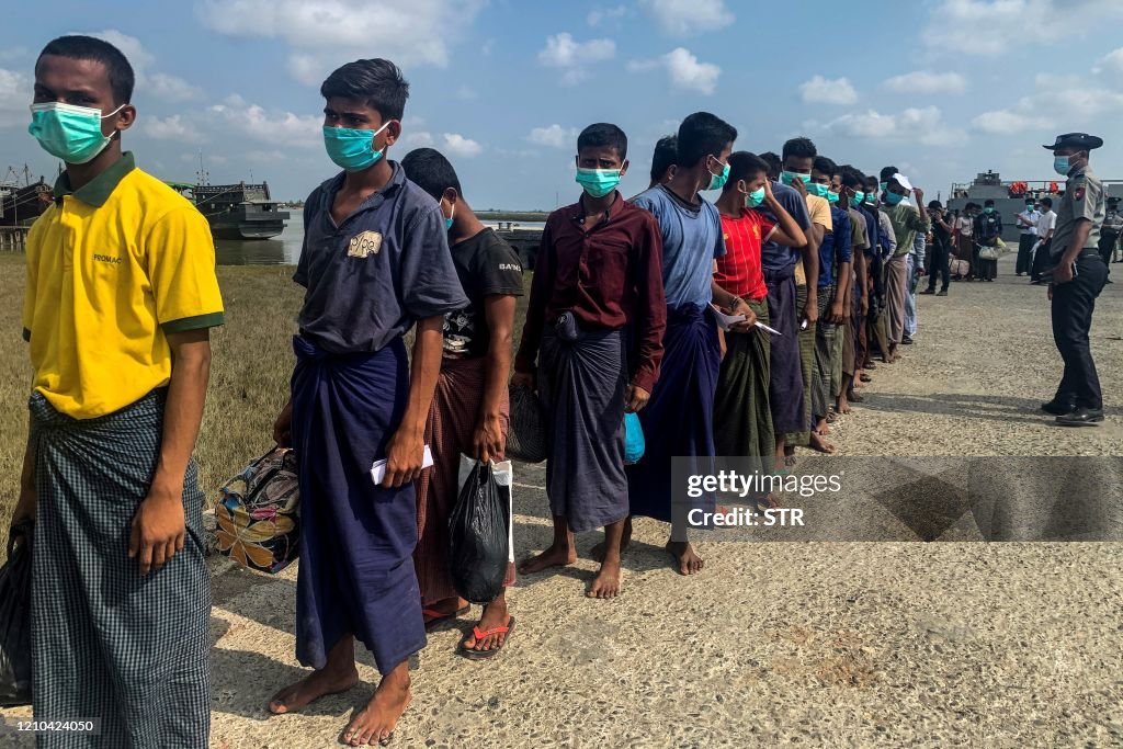 MYANMAR-HEALTH-VIRUS-PRISONERS-ROHINGYA