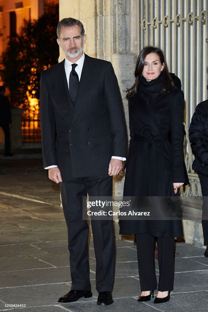 Spanish Royals Attend Placido Arango's Funeral