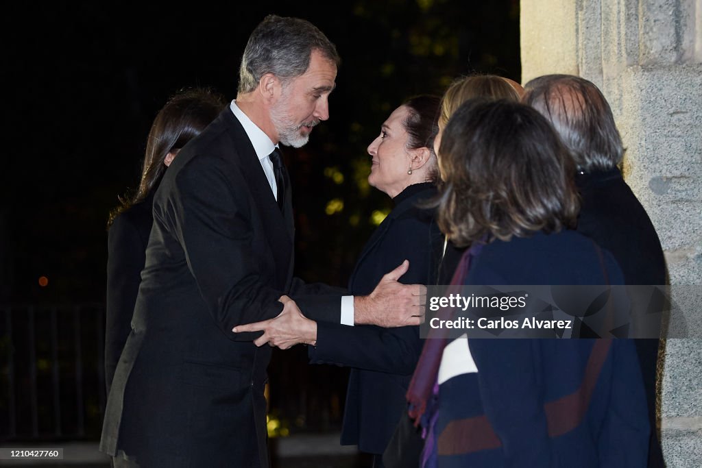 Spanish Royals Attend Placido Arango's Funeral