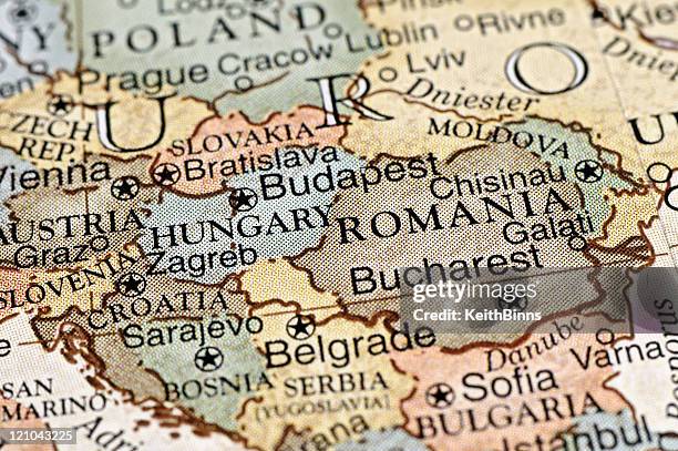 eastern europe - serbia map stock pictures, royalty-free photos & images