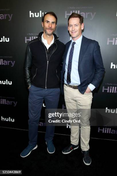 Ben Silverman and Howard T. Owens attend "Hillary" New York Premiere at Directors Guild of America Theater on March 04, 2020 in New York City.