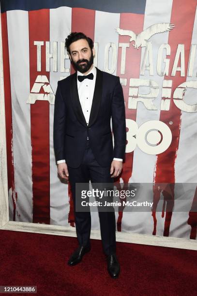 Morgan Spector attends HBO's "The Plot Against America" premiere at Florence Gould Hall on March 04, 2020 in New York City.